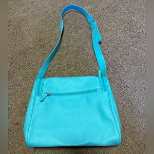 Turquoise Maxx New York Leather Shoulder Crossbody Bag